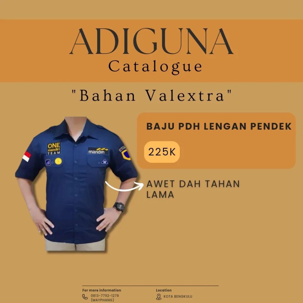 Baju PDH Lengan Pendek