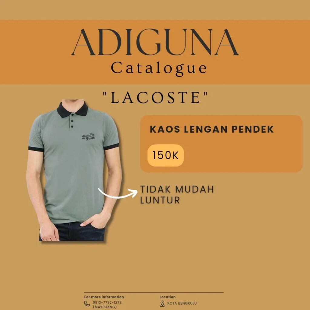 Lacoste Lengan Pendek